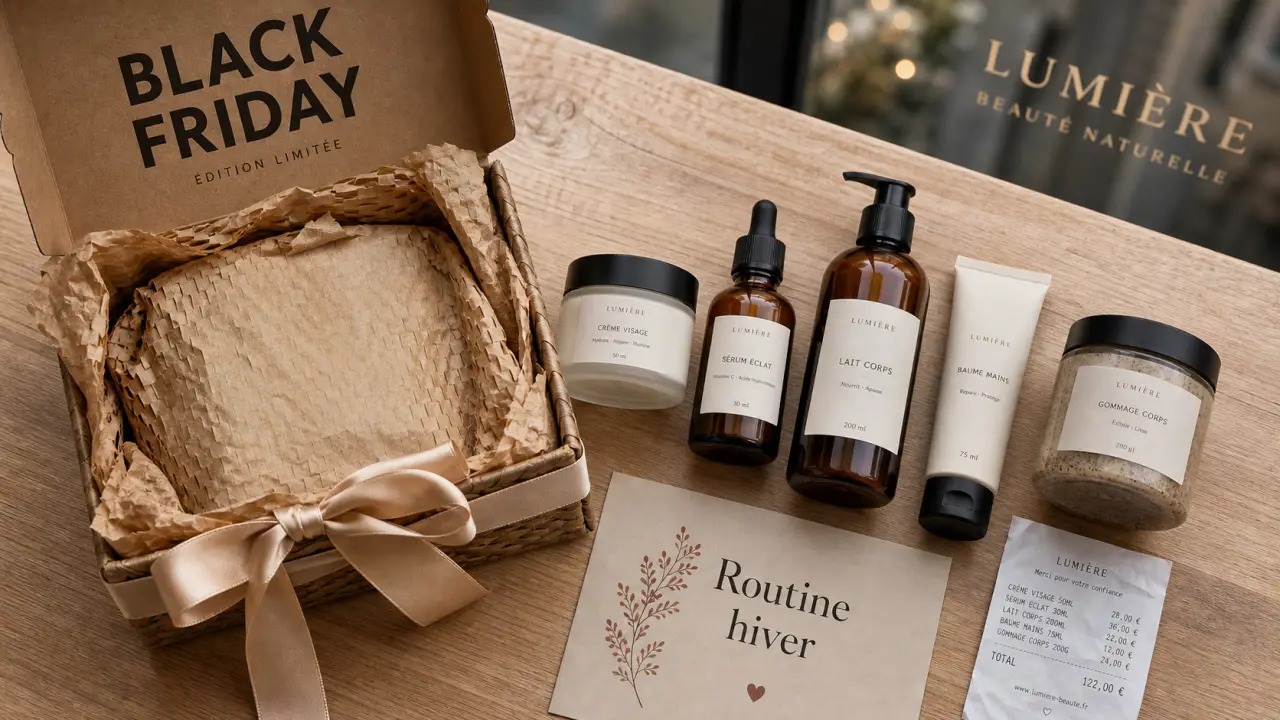 Black Friday soins corps et visage : coffrets sérums gommages et crèmes