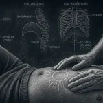 Massage diaphragme bienfaits : mains massant la zone sous-costale