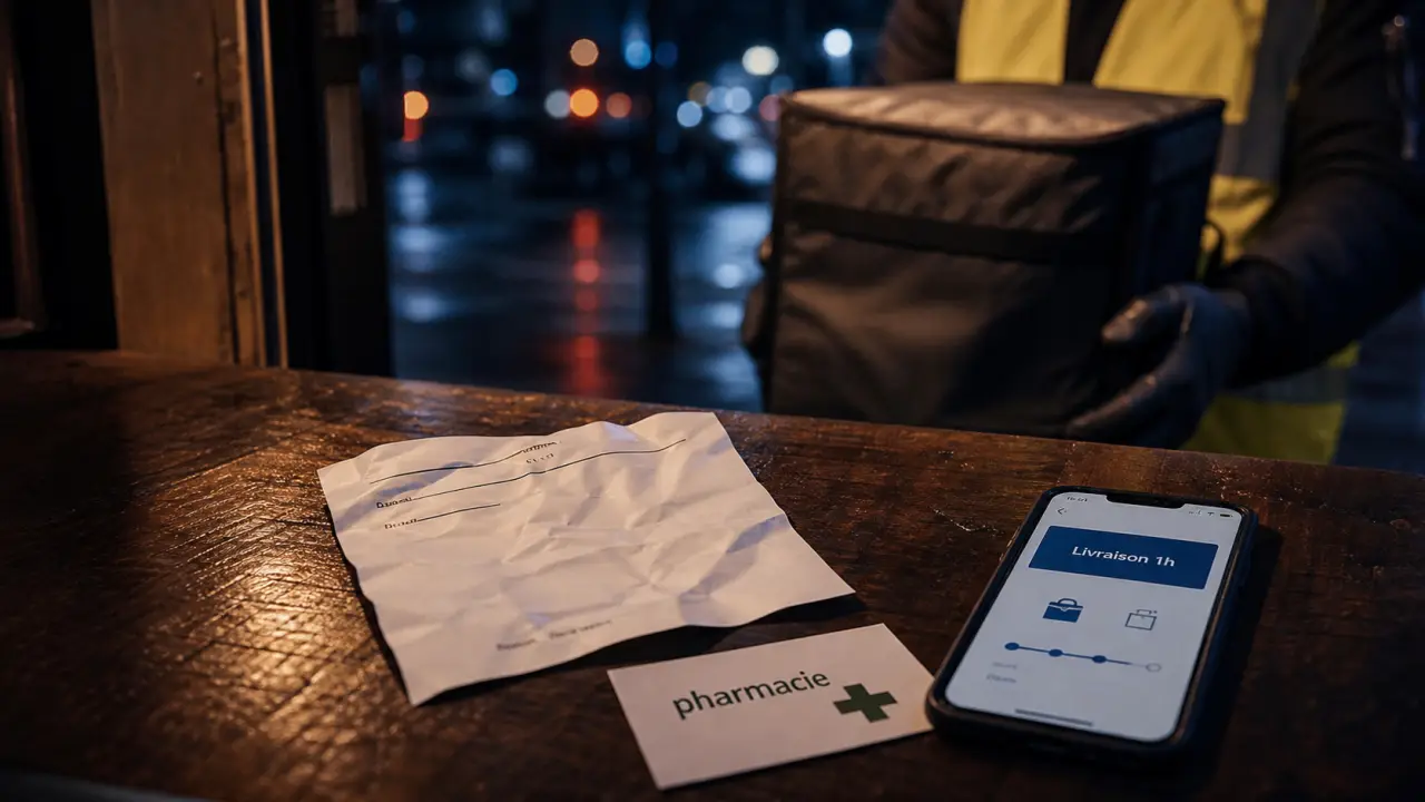 Pharmacie livraison 1h : ordonnance, stock et zone