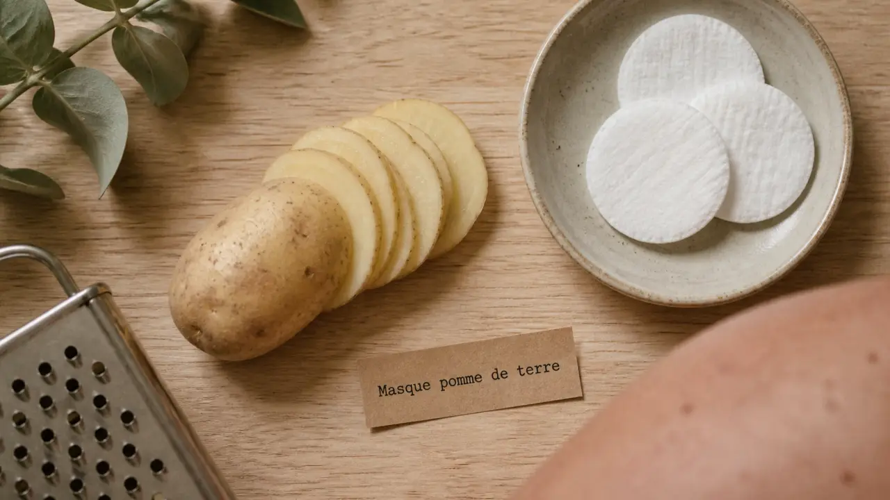 Pomme de terre visage rides : masque lissant hydratant