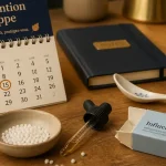 Prévention grippe homéopathie : granules Influenzinum et calendrier automne