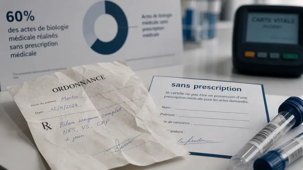 Prix prise de sang en laboratoire : ordonnance et remboursement 60 %