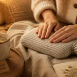 Règles douloureuses remèdes naturels : bouillotte tiède et tisane camomille pour calmer les crampes
