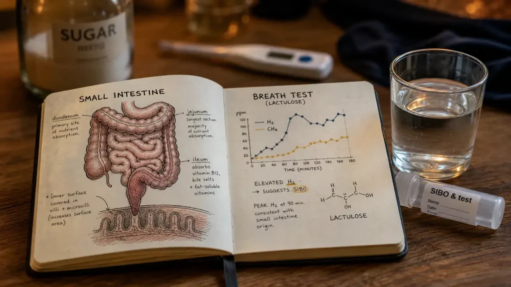 SIBO symptomes traitement : test d’haleine