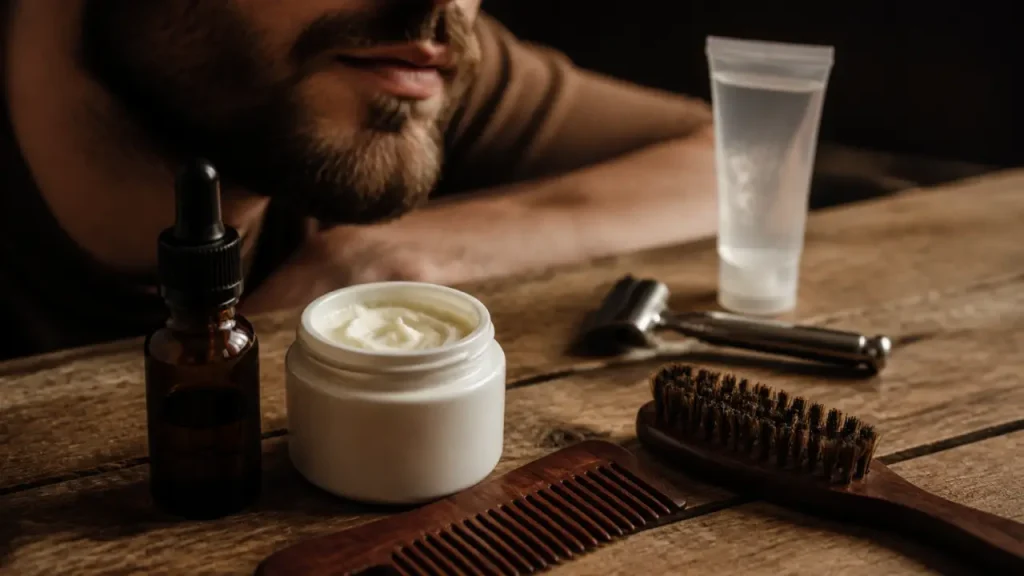 Soin barbe : huile et baume pour barbe douce et nette