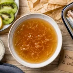 Aliment collagène : bouillon gélatineux riche en collagène