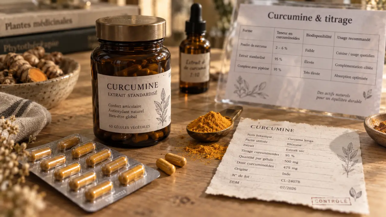 Curcuma complément alimentaire : gélules et poudre, absorption et risques