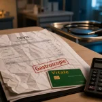 Fibroscopie gastrique prix : calcul du reste à charge après dépassement d’honoraires