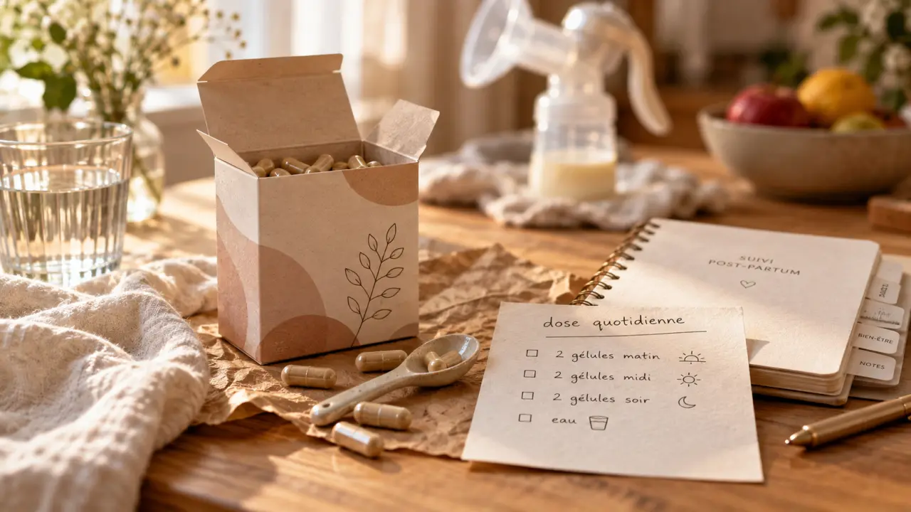 Vitamines post partum : bon dosage pendant l’allaitement, sans doublons