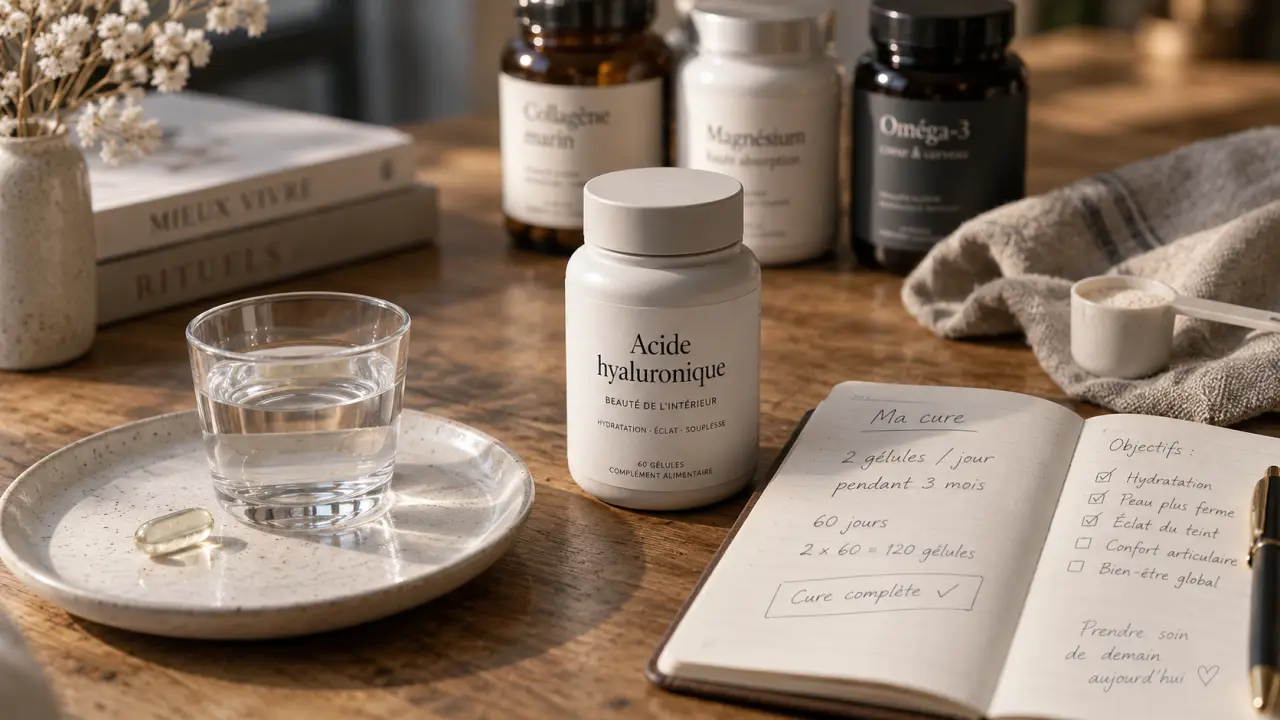 Acide hyaluronique complément alimentaire : gélule et calcul de cure