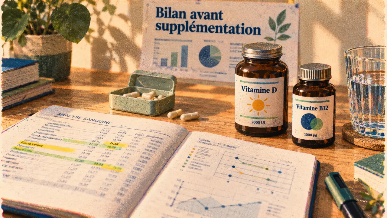 Meilleures compléments alimentaires : vitamine D et B12, bilan sanguin