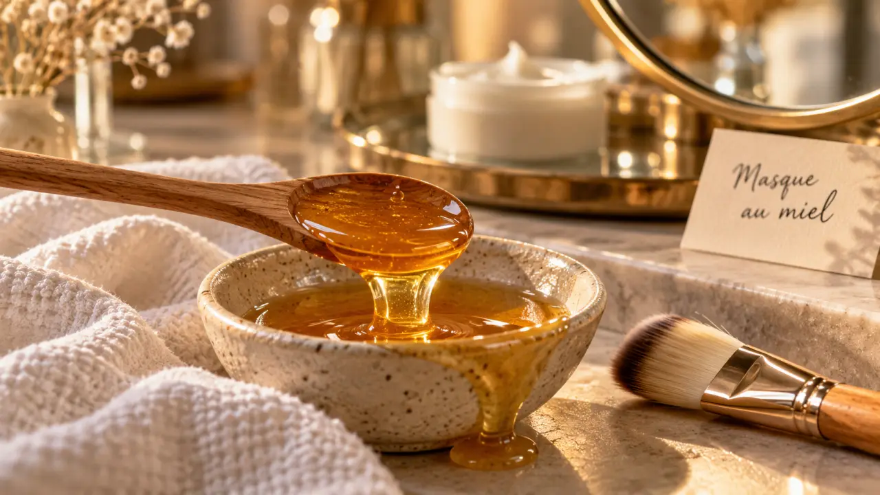 Miel sur le visage : masque au miel pour rides visibles moins marquées
